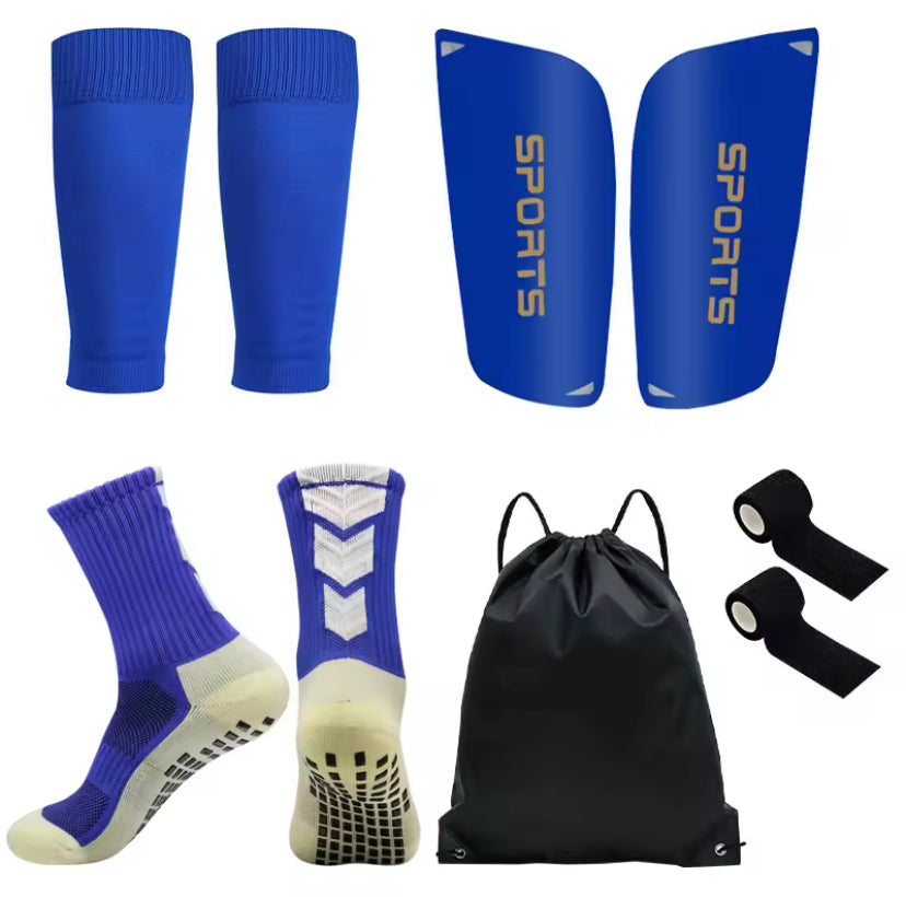 5-Piece football Set – Ball Bag, Socks, Shin Guard Covers & Tape